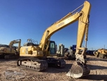 Back corner of used Komatsu for Sale,Used Komatsu Excavator in yard for Sale,Side of used Excavator for Sale